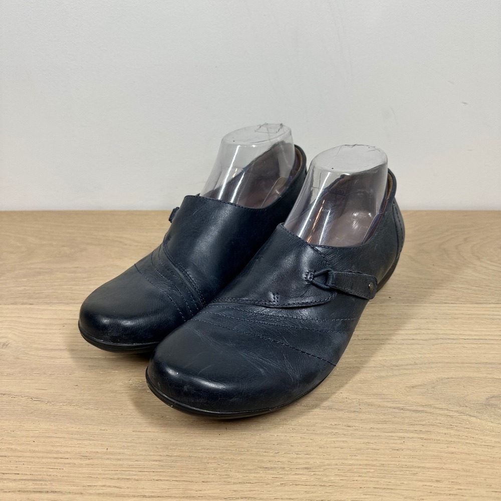Dansko Shoes Womens 8.5-9 Blue Leather Mary Jane Comfort Walking Clogs